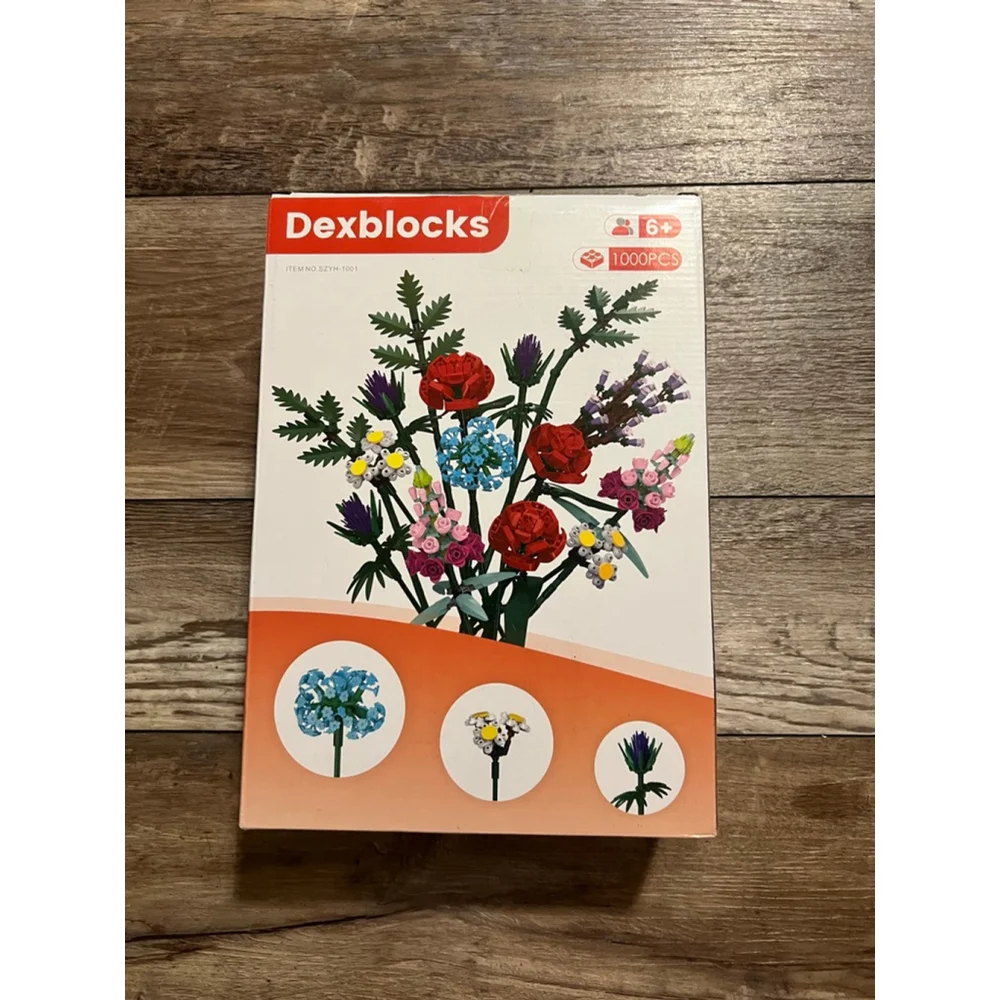 NEW Dexblocks Building Set & Blocks One Size White Red